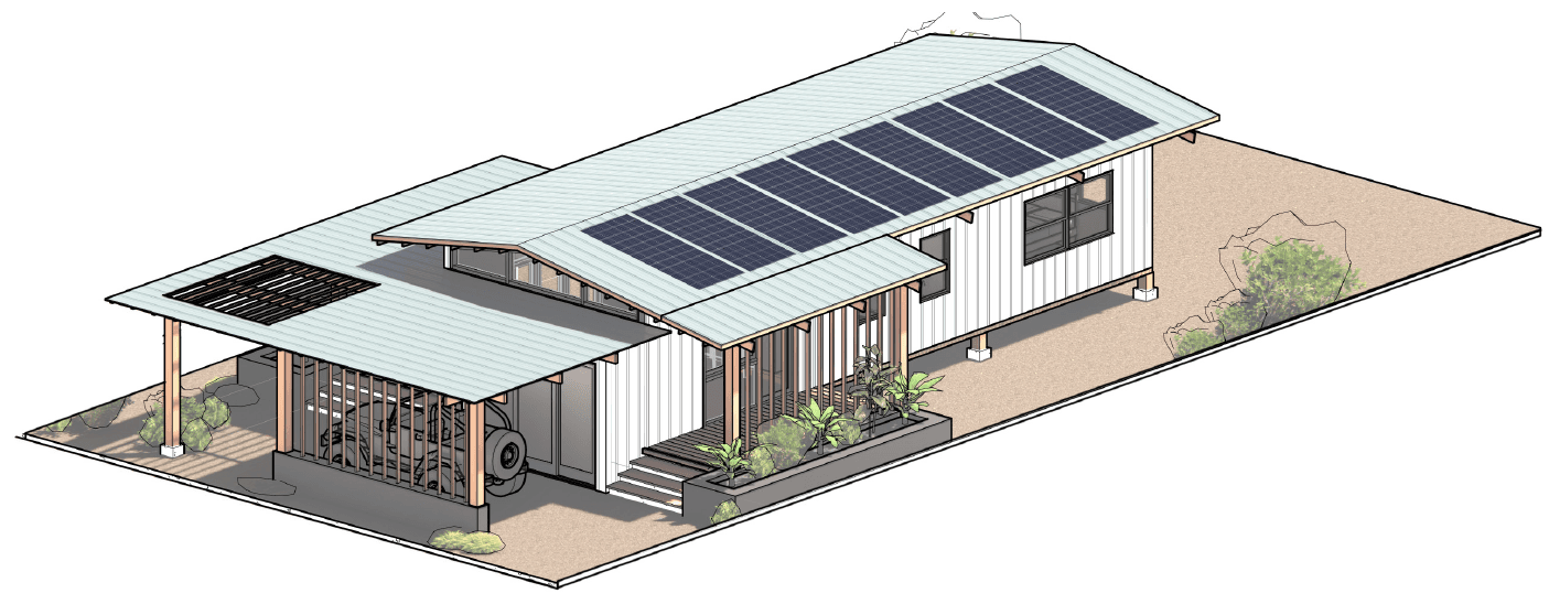 2-Bedroom overview rendering
